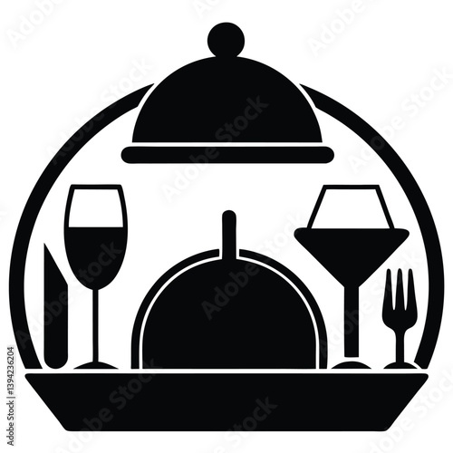 restaurant cloche icon