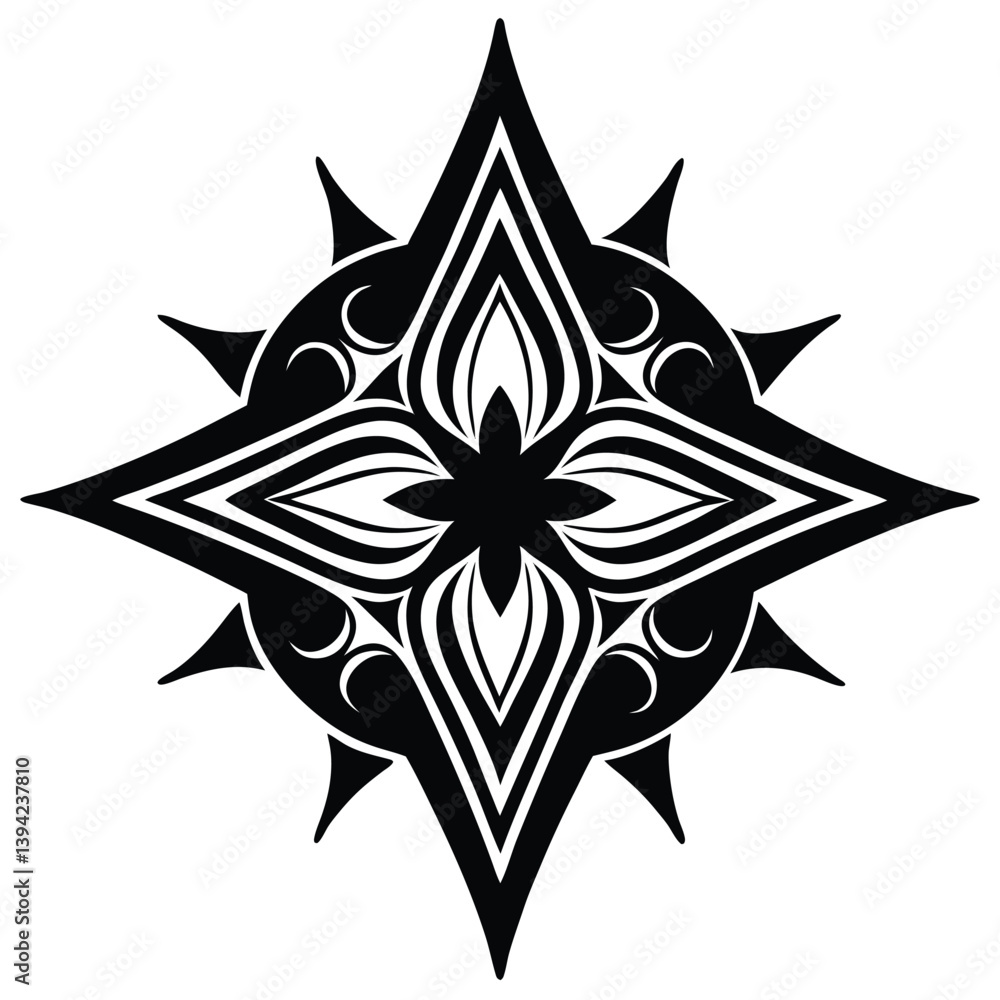 black and white star black and white star