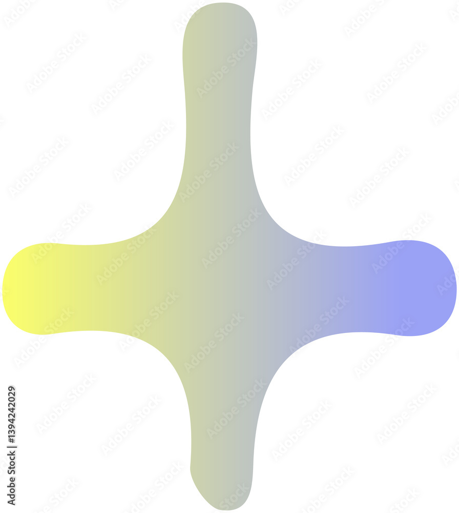 Obraz premium Shiny gradient doodle icon