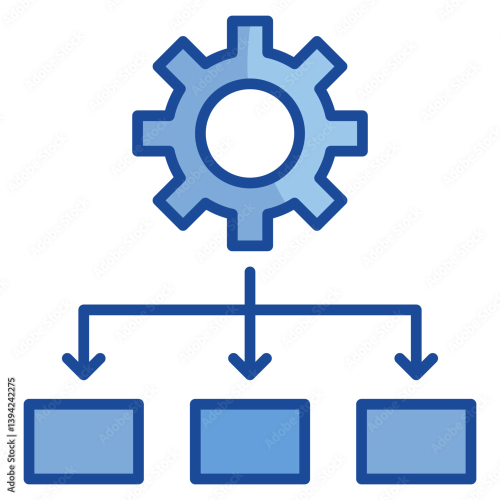 Process Flow Icon Element For Design Process Flow Icon Element For Design