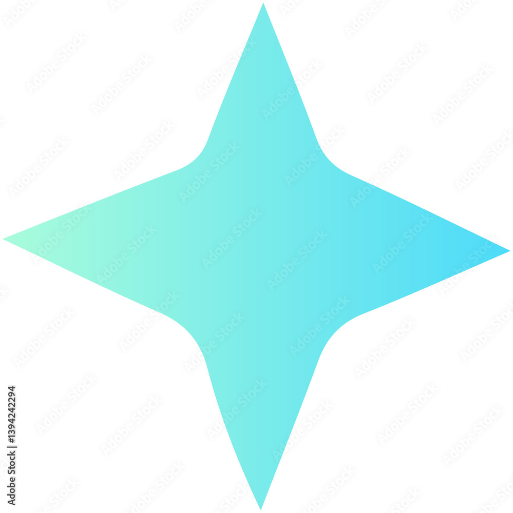 Obraz premium Shiny gradient doodle icon