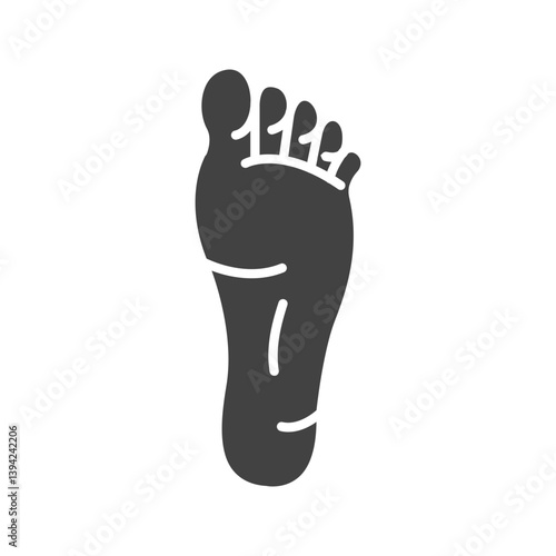 Foot icon vector image. Suitable for mobile apps, web apps and print media.