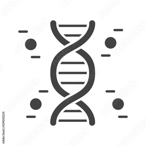Genes icon vector image. Suitable for mobile apps, web apps and print media.
