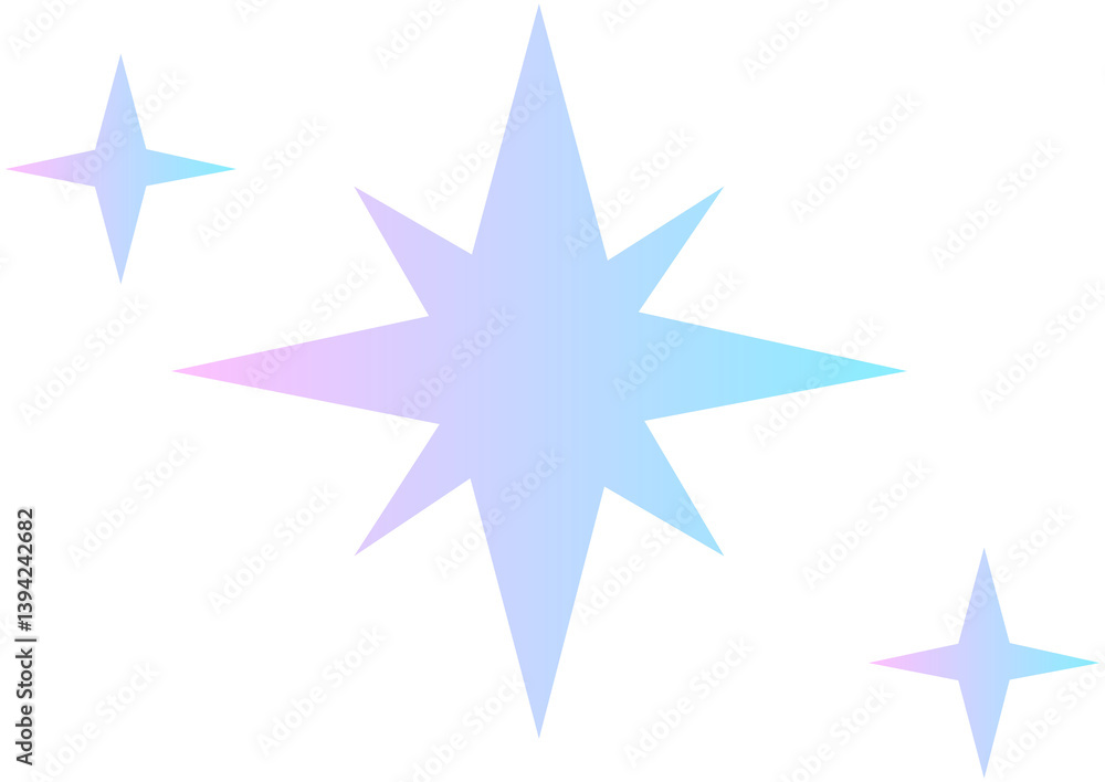 Obraz premium Shiny gradient doodle icon