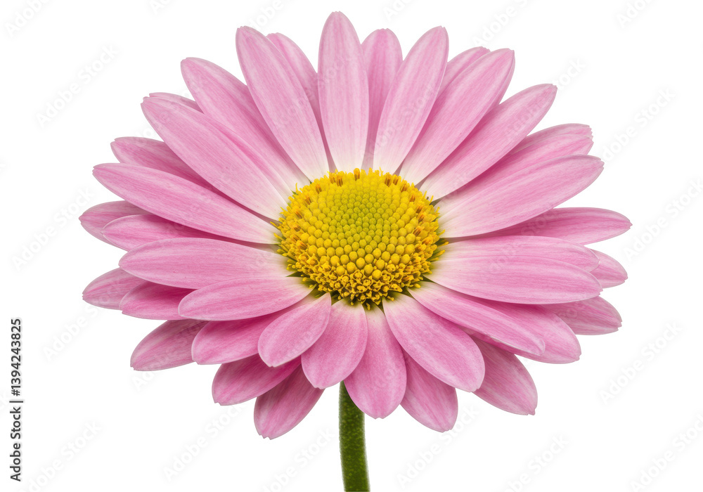 Close-up of a vibrant pink daisy flower showcasing its intricate petals and center Close-up of a vibrant pink daisy flower showcasing its intricate petals and center