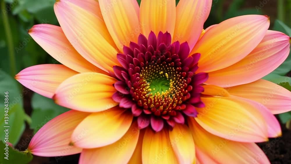 Closeup of blooming sunflower with vivid colors and detailed petals, symbolizing brightness, summer joy, and natural floral beauty in perfect garden light Closeup of blooming sunflower with vivid colors and detailed petals, symbolizing brightness, summer joy, and natural floral beauty in perfect garden light