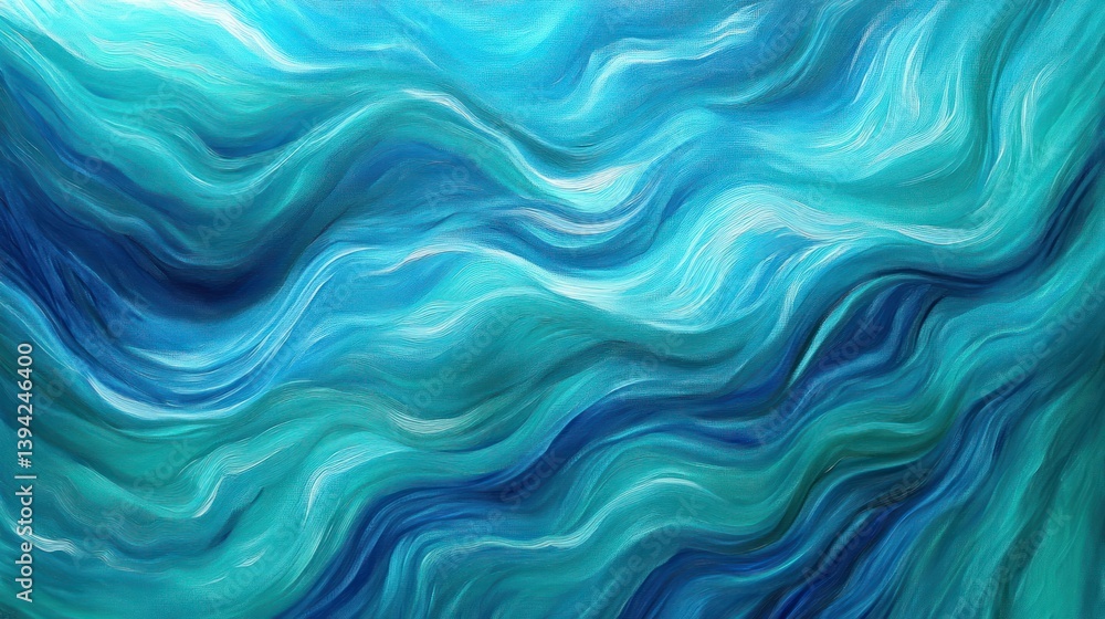 Abstract blue and teal wave pattern background. Abstract blue and teal wave pattern background.