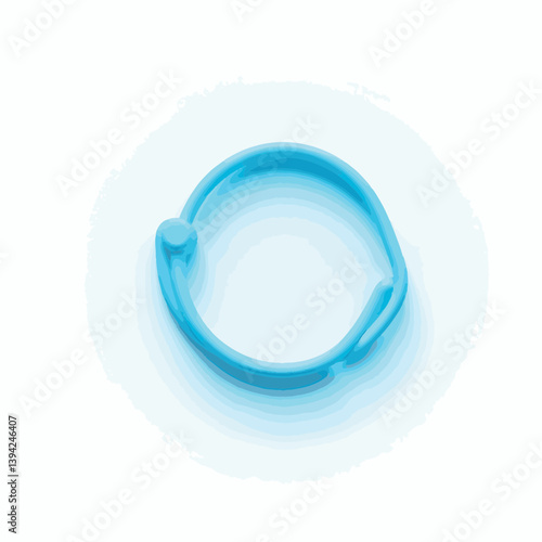 Stylish repellent wristband on white background, personal protection