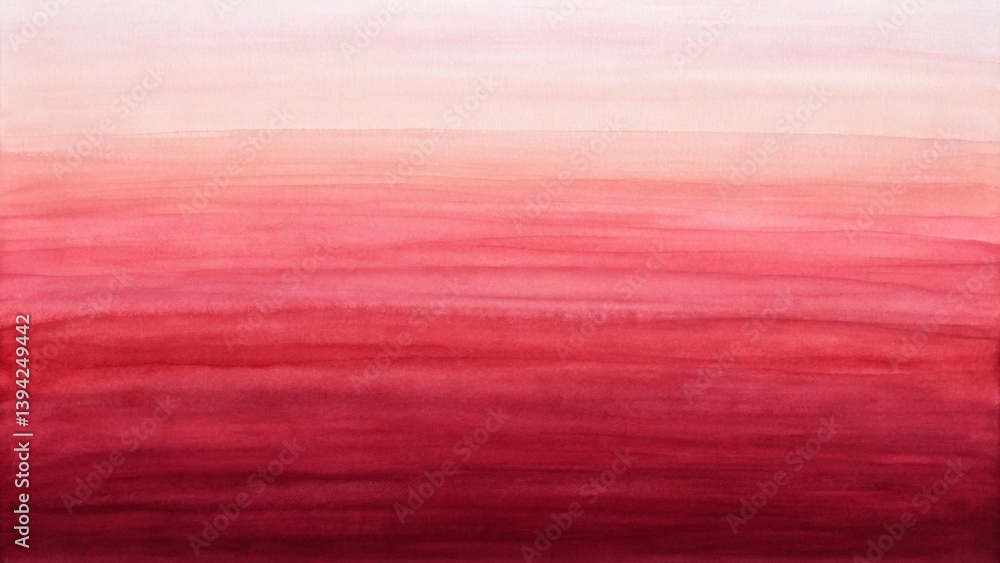 Obraz premium soft watercolor gradient background blending light pink and deep red tones with organic texture for elegant designs 