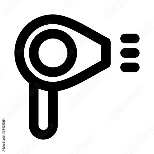 Hairdryer line icon
