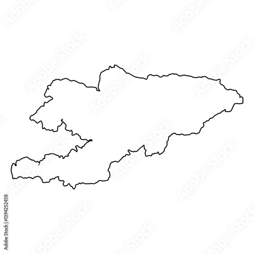 Mountainous Kyrgyzstan Outl...