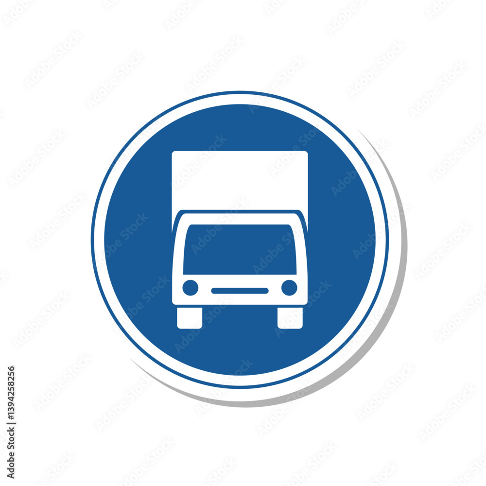 標識のステッカー単品イラスト 許可車両専用 標識のステッカー単品イラスト 許可車両専用