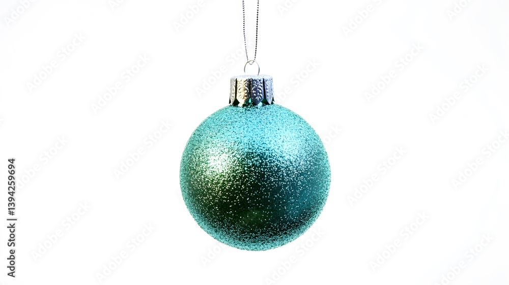 Sparkling Teal Christmas Ornament Hanging Decoration Sparkling Teal Christmas Ornament Hanging Decoration