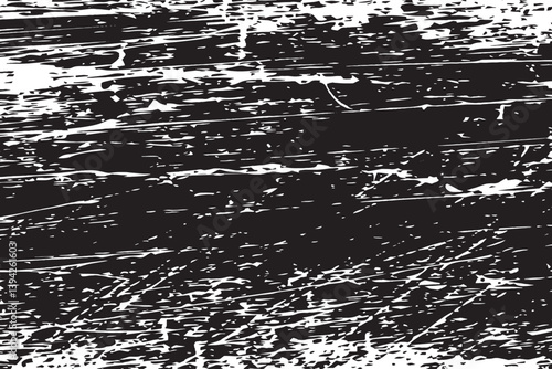Black and white vintage grunge futuristic background. Suitable to create unique overlay textures with the effect of scratching, breaking, antiquity and old materials.

