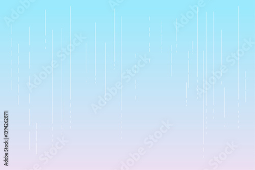 シンプルな雨とグラデーションの背景イラスト