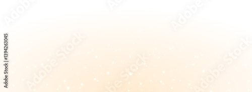 Golden sparkle and stardust with glowing confetti and bokeh light. Festive abstract PNG for Christmas or holiday designs on a transparent background with magic and shine