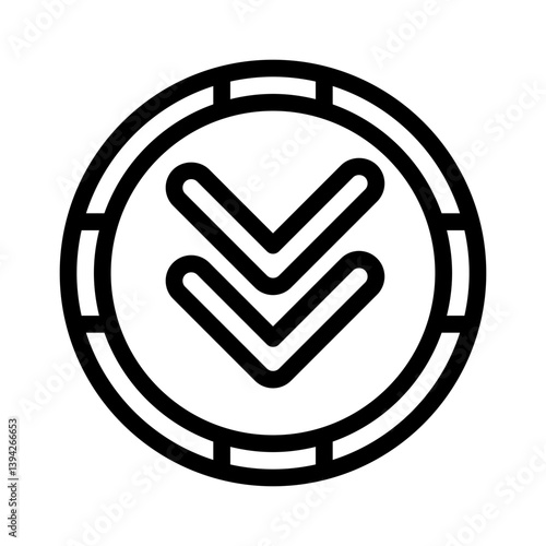 recession line icon