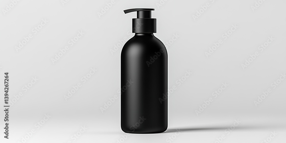 An elegant, minimalist design, showcasing a sleek black bottle dispenser on a bright background, capturing the essence of sophistication and modern lifestyle. An elegant, minimalist design, showcasing a sleek black bottle dispenser on a bright background, capturing the essence of sophistication and modern lifestyle.