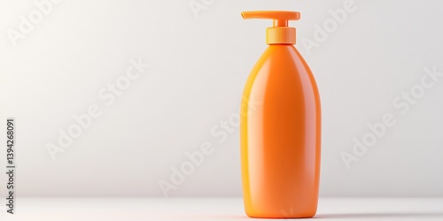 A vibrant orange bottle dis...