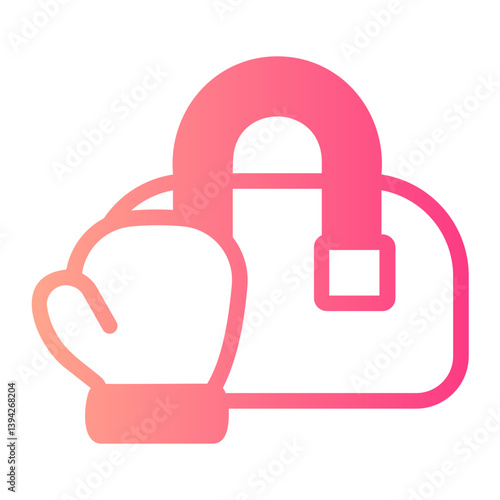 duffle bag gradient icon
