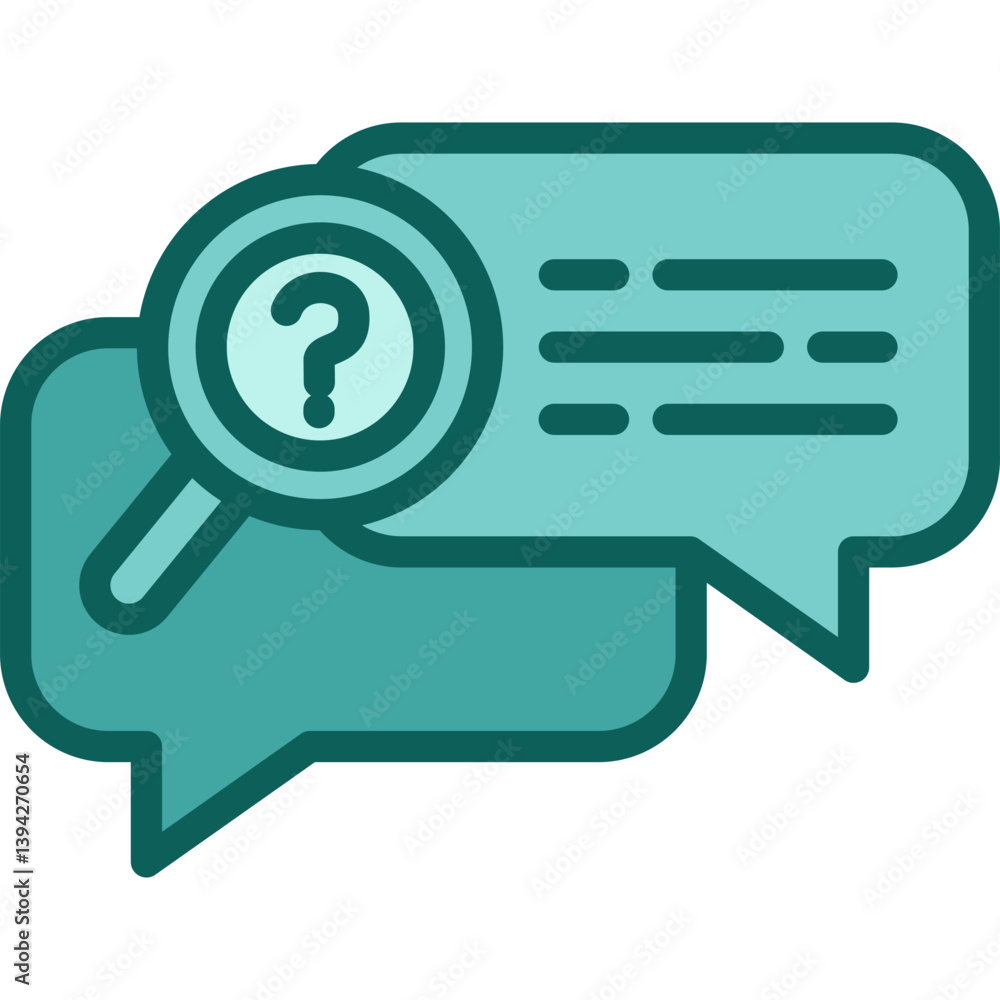 Inquiry solid icon Inquiry solid icon