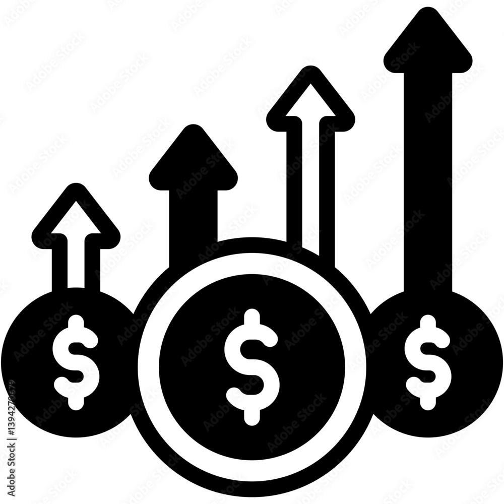 Obraz premium Increase Profit Icon