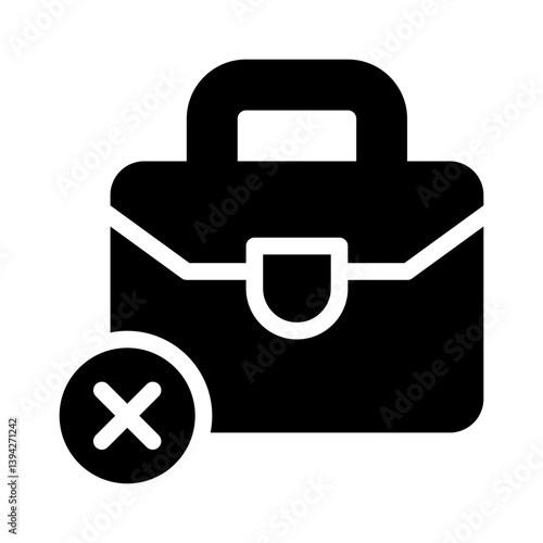 unemployment glyph icon