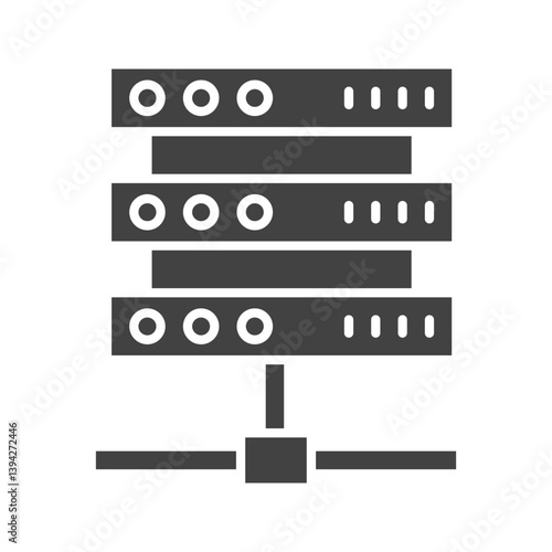 Server icon vector image. Suitable for mobile apps, web apps and print media.