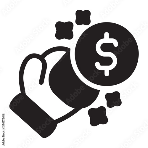 betting glyph icon