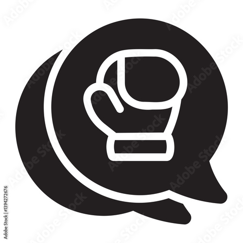 Chat glyph icon