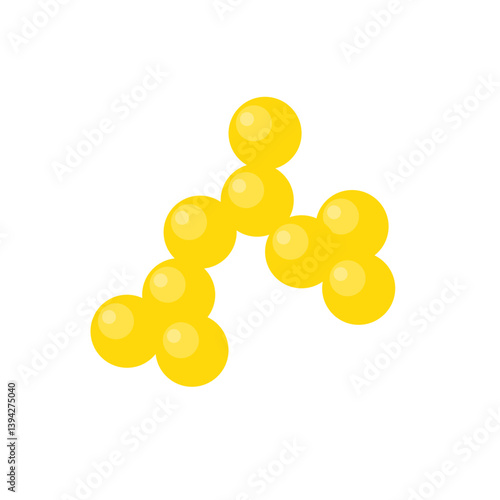 Probiotic Bacteria Lactococcus Cartoon Vector Illustration