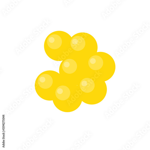 Probiotic Bacteria Lactococcus Cartoon Vector Illustration