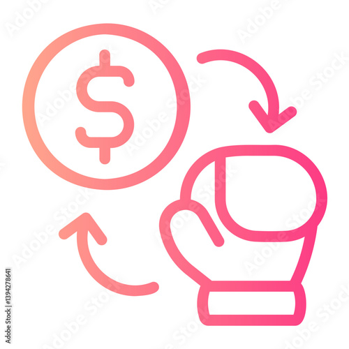 Exchange gradient icon