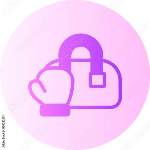 duffle bag gradient icon
