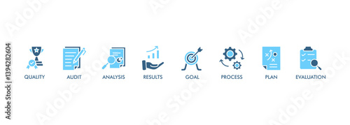 Assessment center banner web icon vector illustration concept for personal audit of human resources with icon of user candidate, recruit, competence, suitability, aptitudes, test and personality