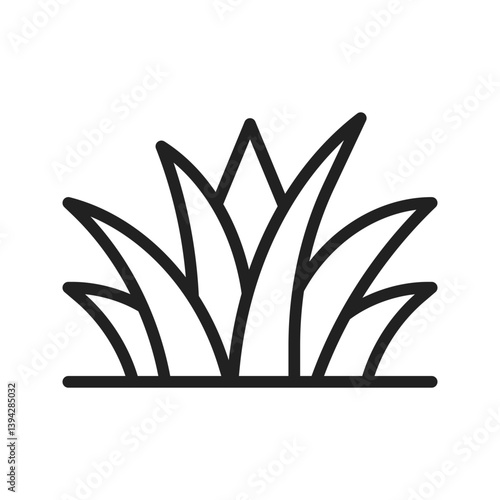 Grass icon vector image. Suitable for mobile apps, web apps and print media.