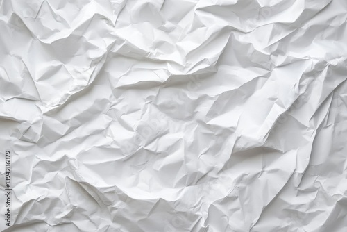 Wallpaper Mural Crumpled White Paper Texture Background Torontodigital.ca