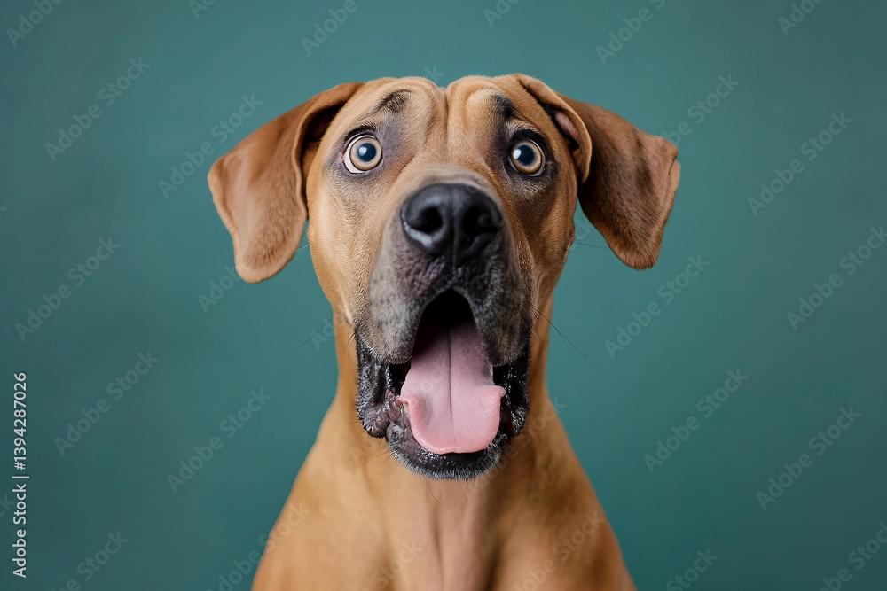 Generative AI Playful Purebred Puppy with funny Expressive Face Generative AI Playful Purebred Puppy with funny Expressive Face