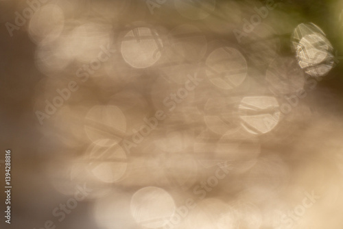 arrière plan avec des bulles de bokeh artistiques, autour des couleur orangé, argenté, png en transparence