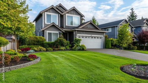 Nicely trimmed lawn with clean edges and a well-maintained look