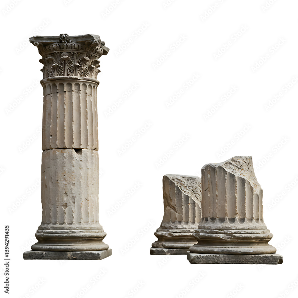 Fototapeta premium Ancient Roman Columns: Ruins & Architecture