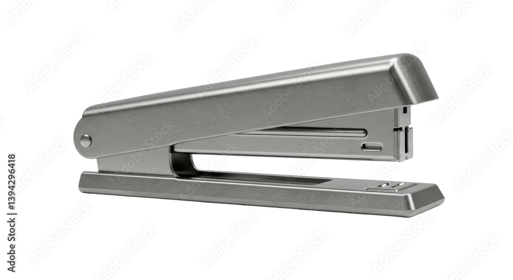 Isolated Silver Stapler Office Tool Isolated Silver Stapler Office Tool
