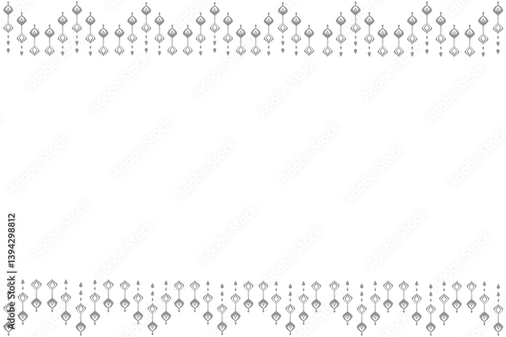 Minimalist Tribal Border Frame with Geometric Ornaments in Gray – PNG Transparent Background Minimalist Tribal Border Frame with Geometric Ornaments in Gray – PNG Transparent Background