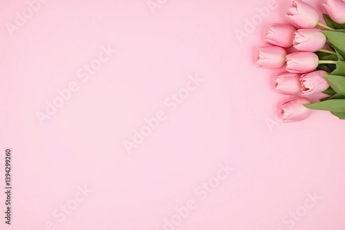 bunch of pink tulips on a pink background (1)1