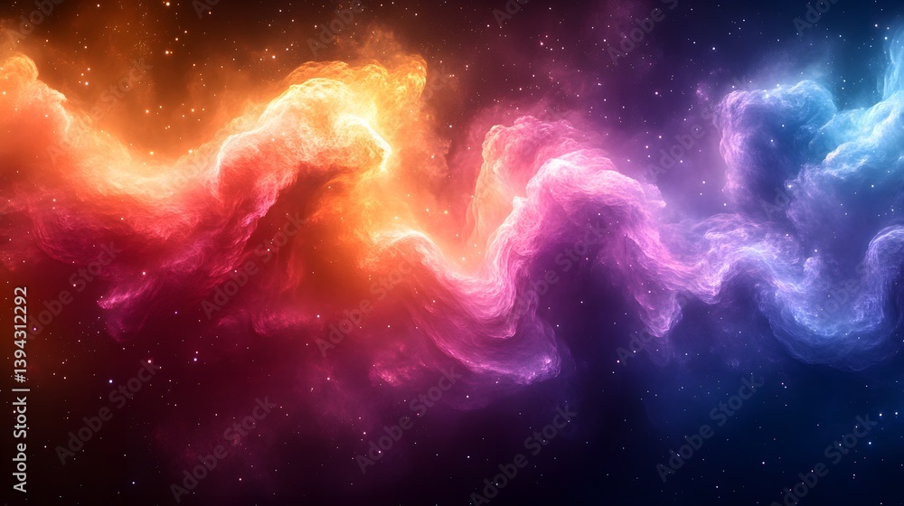 Fototapeta premium a close up of a colorful galaxy with a black background