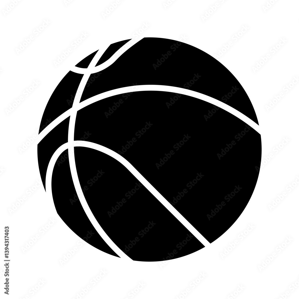 Naklejka premium basketball icon on white background