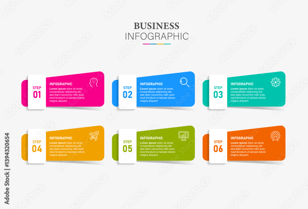 Presentation business infographic template vector. Presentation business infographic template vector.
