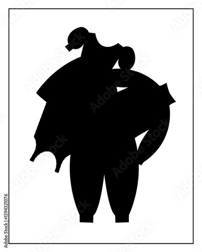 Card for neuropsychological testing of children. Сlothes