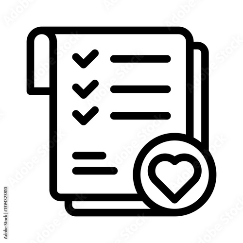 wishlist line icon