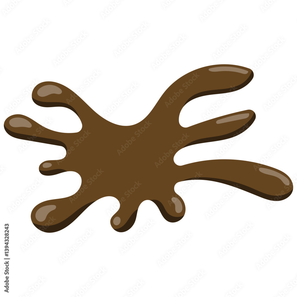 Obraz premium Melted Chocolate Splash